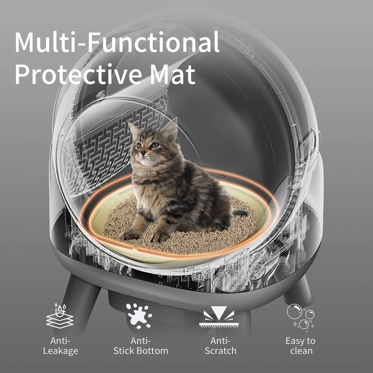 REDSASA Self Cleaning Litter Box With App Control For Cats