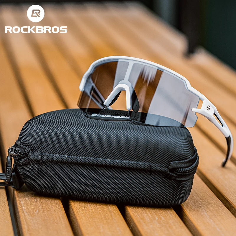 ROCKBROS Cycling Glasses Photochromic Polarized Lenses UV400 Protection Eyewear Elite