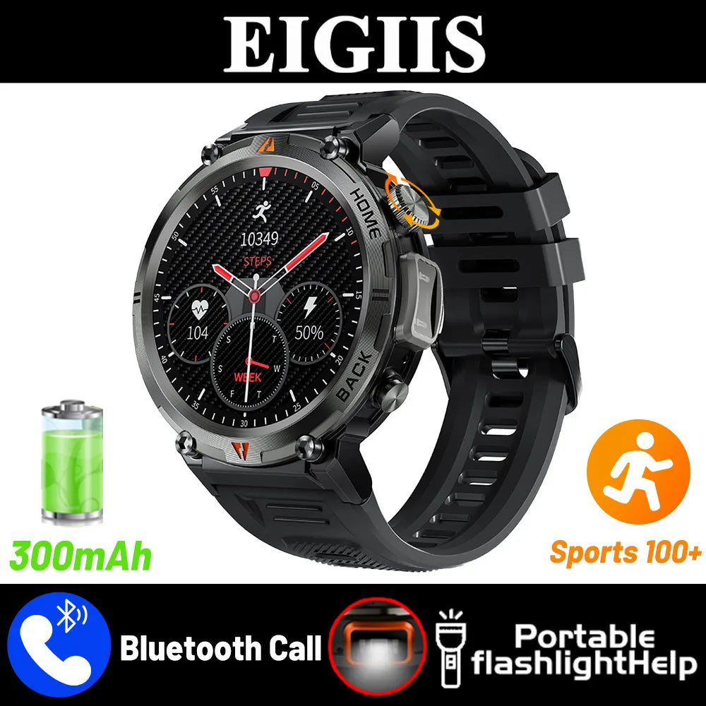 EIGIIS KE3 Smartwatch Bluetooth Call For Men Heart Rate Monitor