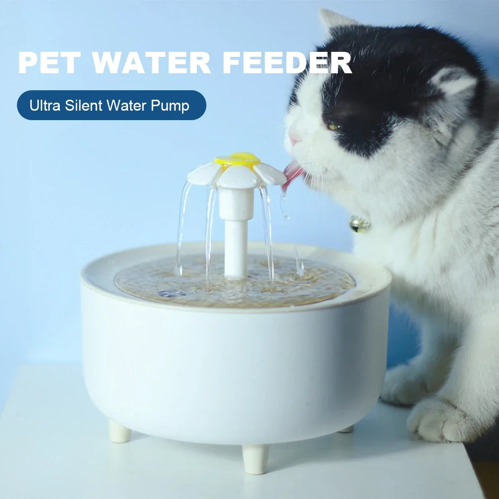 Shunmaii Mute Automatic Cat Water Fountain With USB Filter