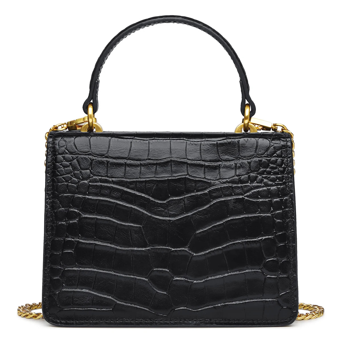 CN Guangdong Genuine Leather Chain Crossbody Bag for Women