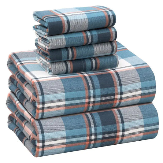 Flannel Sheets 100 Cotton Double Brushed All Seasons