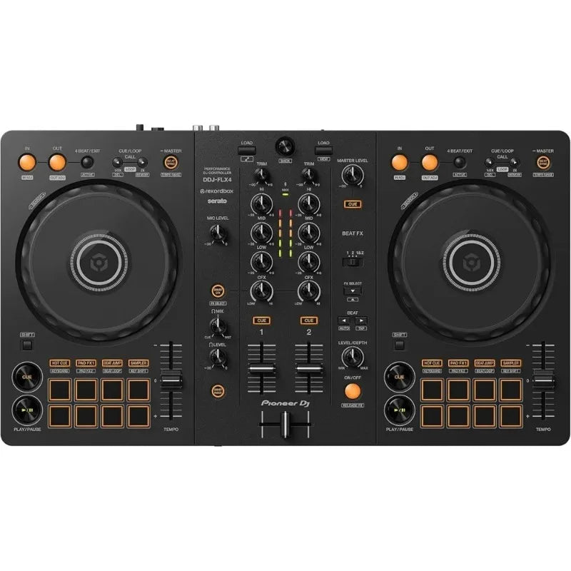 Discount DDJ FLX4 2 deck rekordbox and Serato DJ Controller   Graphite Streaming Integration Smart Mixing USB Audio Output   Gra
