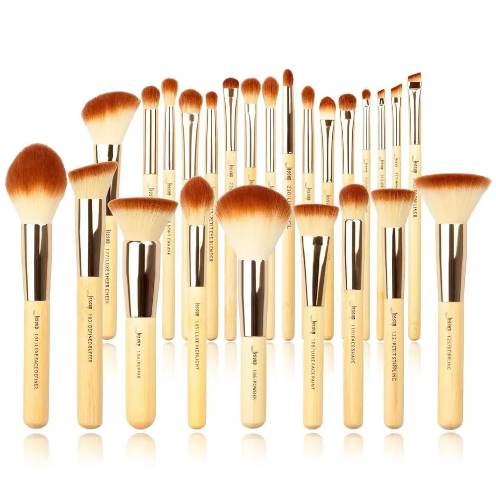 Makeup Brushes, Synthetic Foundation Powder Concealer Blush Highlight Eye Blending Cosmetic Brush Set 25pcs T135
