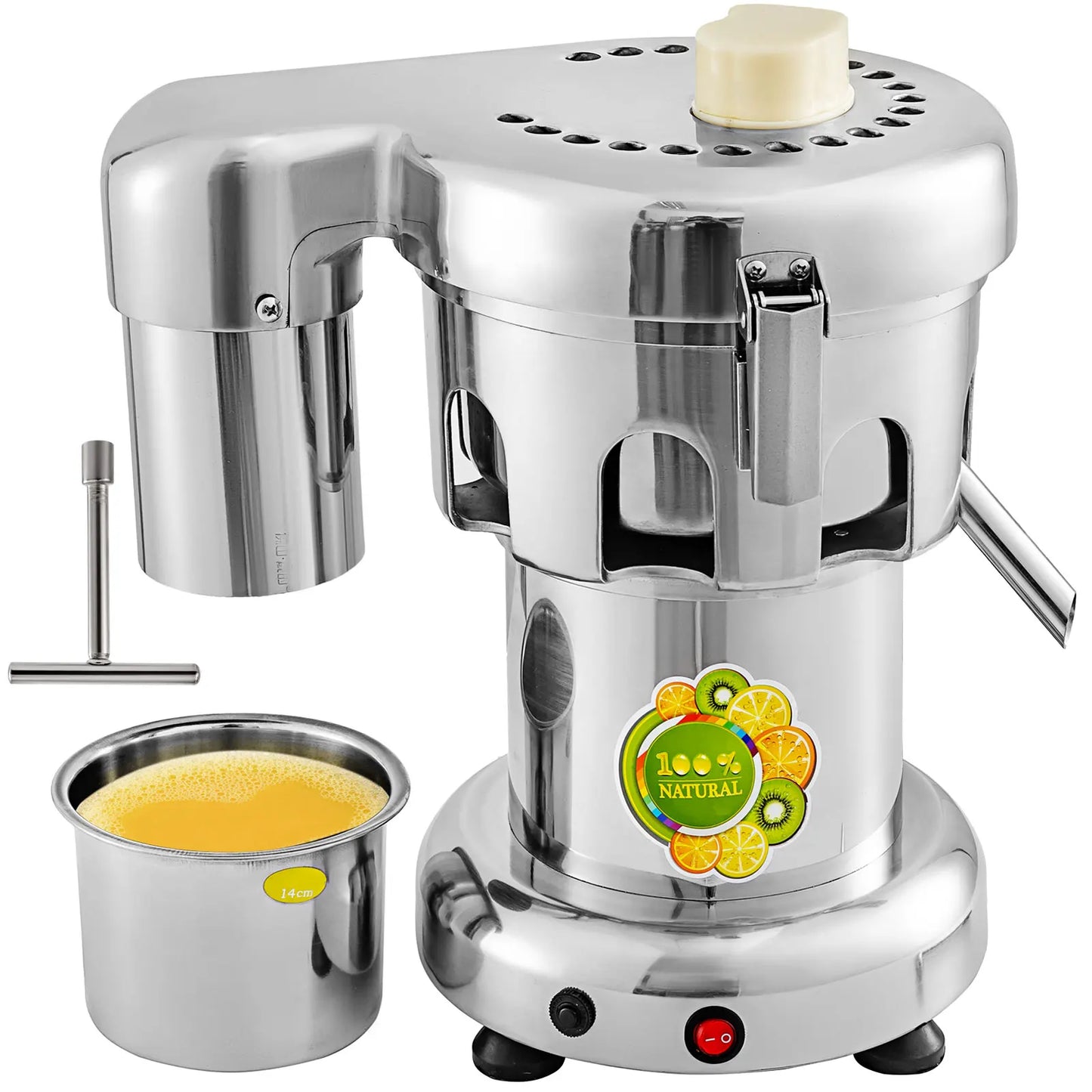 SucceBuy 370W Electric Juice Extractor Stainless Steel Commercial Fresh Juice Press Exprimidor Home Mini Juicer Squeezer Machine