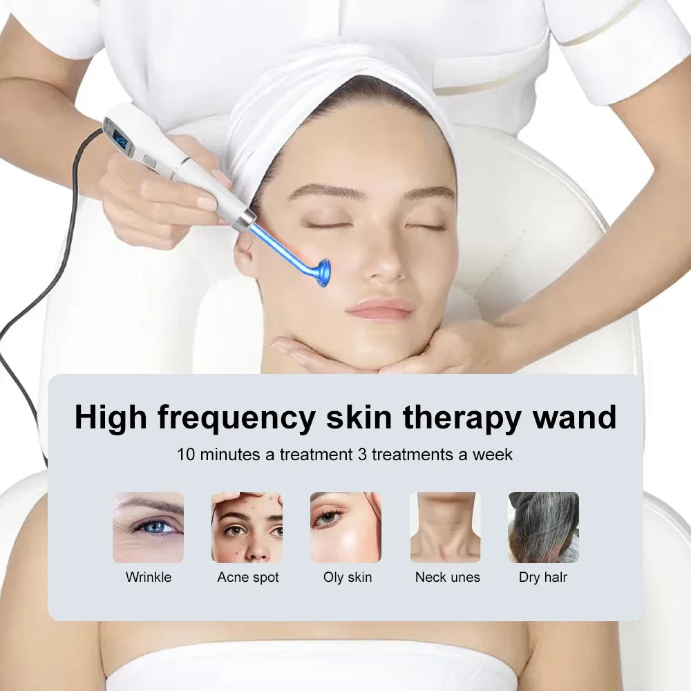 YUET WIN High Frequency Electrode Wand For Acne Skin Therapy