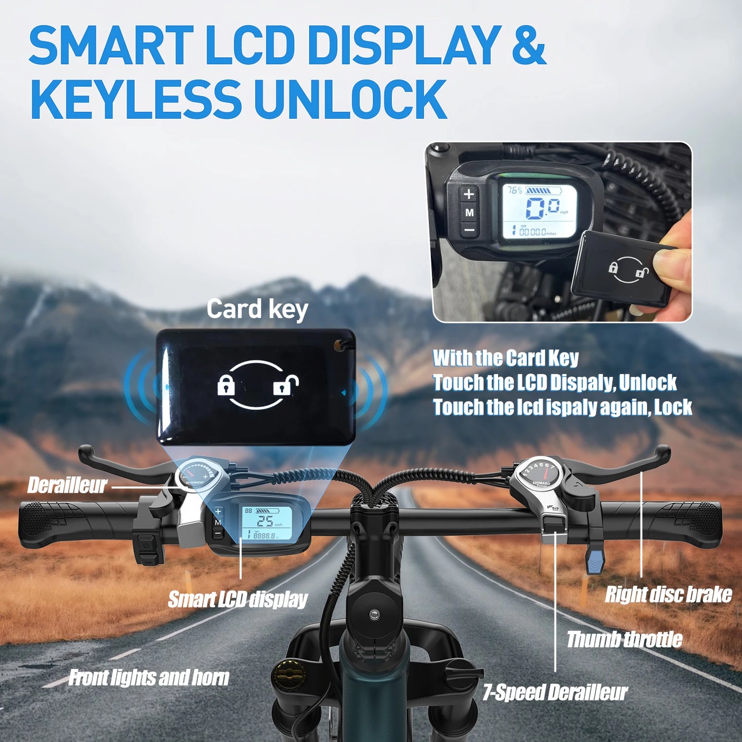 Origin Adults Electric Mountain Bike 36V Battery 500W Motor