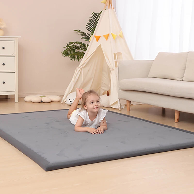 Huloo Sleep Memory Foam Playpen Carpet Non Slip Velvet Rug For Living Room Family Safe
