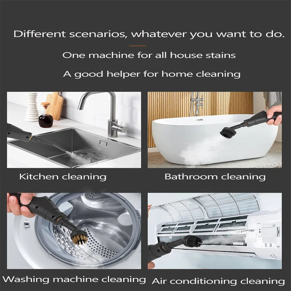 JJRCH High Temperature Steam Cleaner for Kitchen Hoods and Appliances