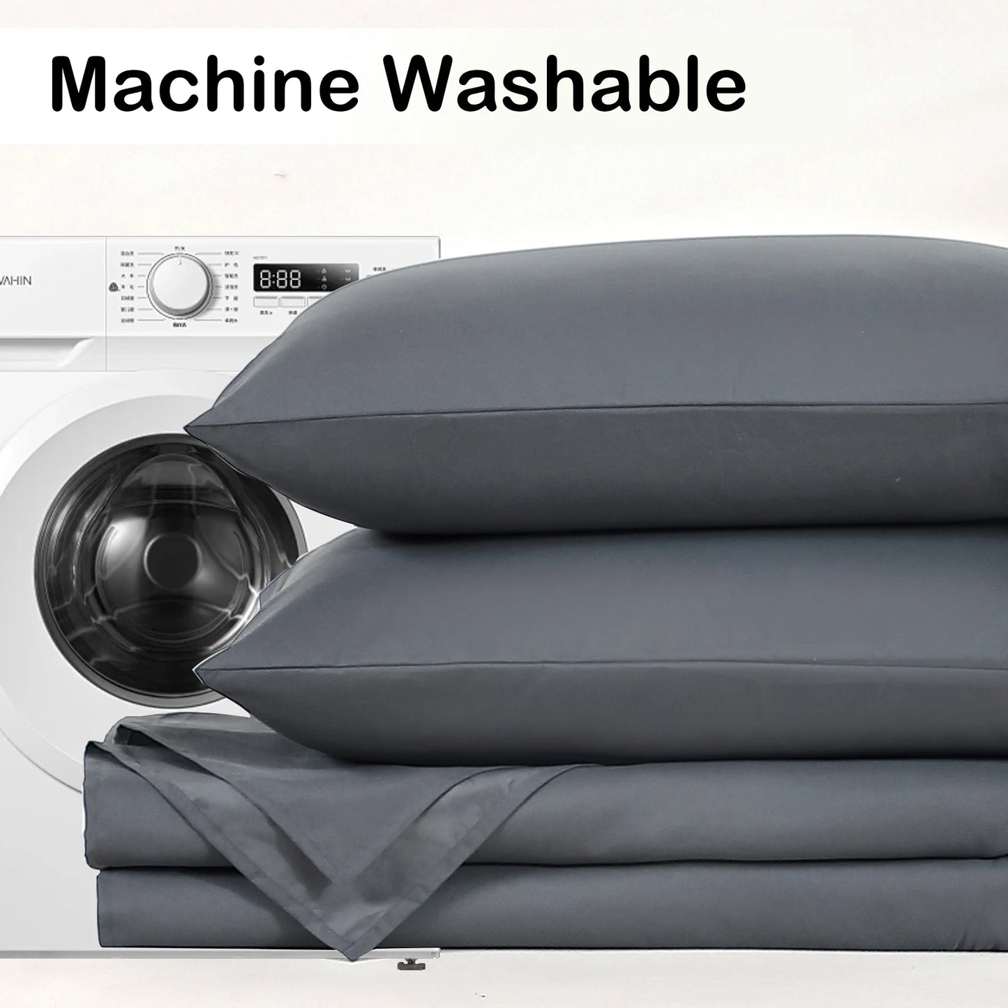 easYumCN Bedding Sets Comforter Flat Sheet Fitted Pillowcases