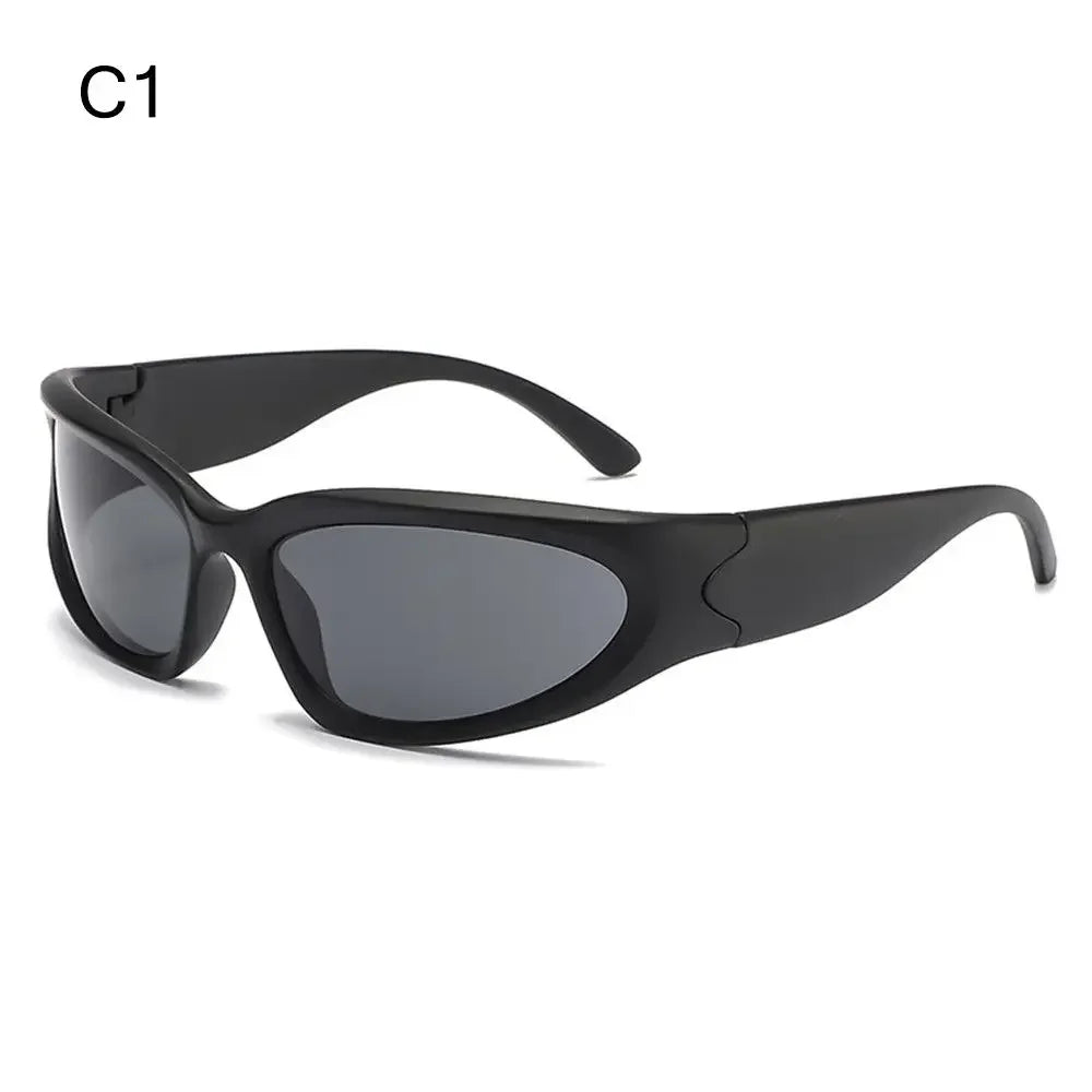 Five Star Eyewear Rimless Y2K Punk Sunglasses Wrap Around