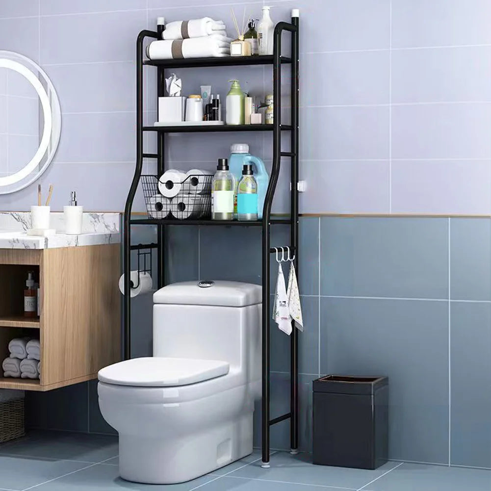Studyset Over Toilet Storage Shelf 2 To 3 Tier Freestanding Metal Bathroom Organizer With Paper Holder
