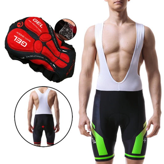 X-TIGER Pro Cycling Bib Shorts MTB With 5D Gel Pad