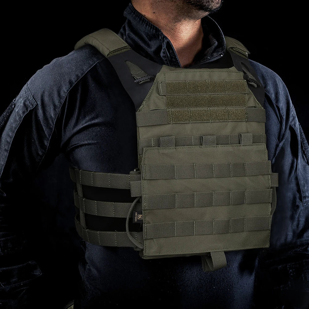 KRYDEX 500D Nylon Tactical Plate Carrier MOLLE Vest