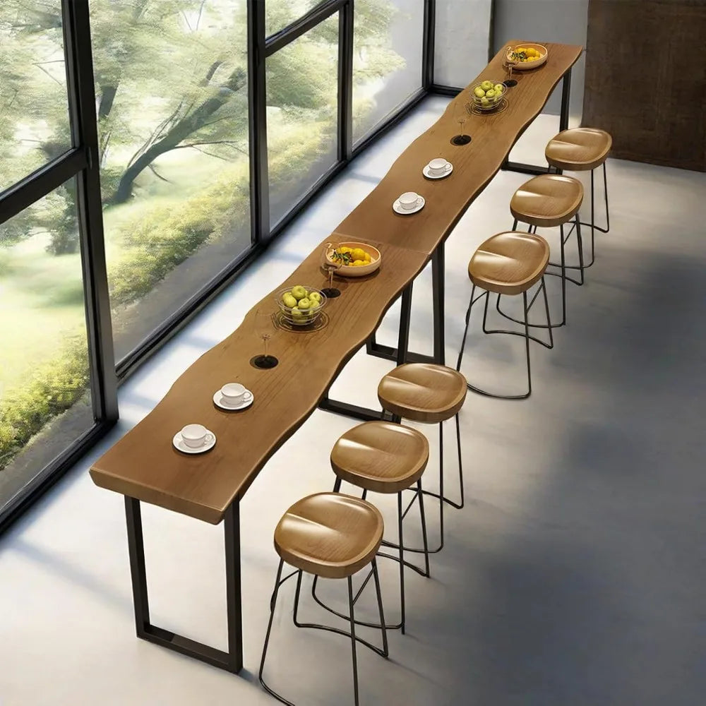 MKDK Bar Height Pub Table Rectangular High Top Dining