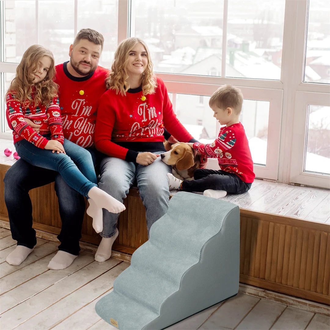 NONEDog High Density Foam Dog Steps For High Beds Sofas