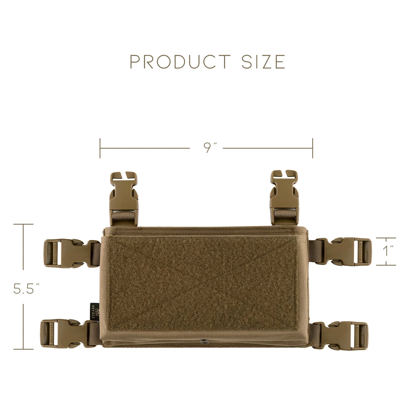 KRYDEX Tactical Micro Fight Chassis Front Panel Mag Pouch