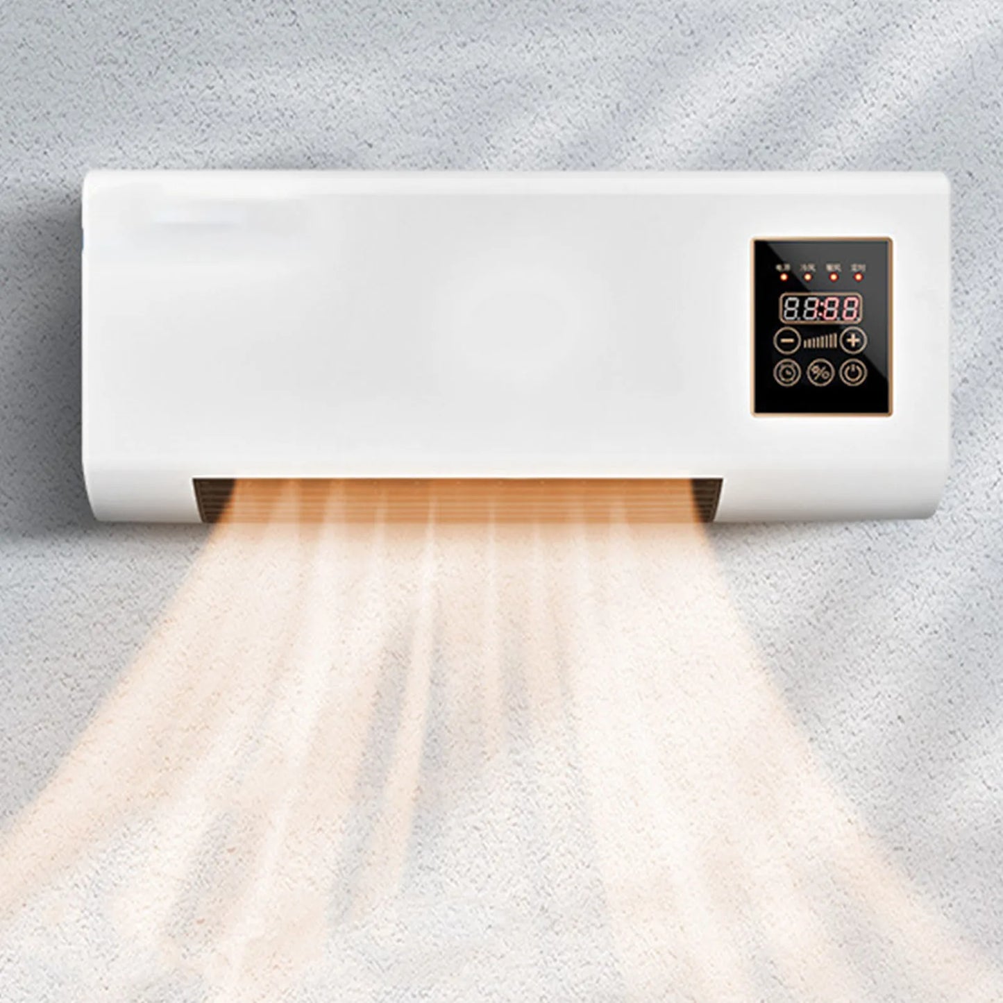 Romellar 2In1 WallMounted 1800W DualUse Heater With Remote Control BedroomComfort