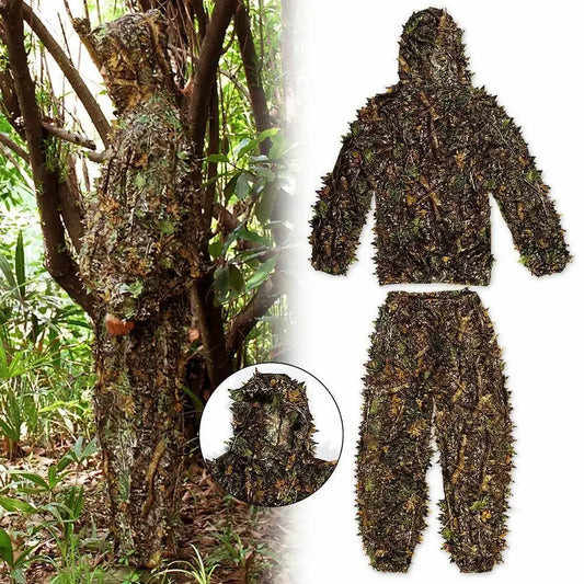Hubei 3D Ghillie Suit Unisex Tactical Camouflage Outdoor Set