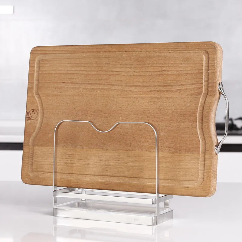 Cutting Board Rack Chopping Board Organizer Stand Holder Kitchen Countertop Pots Pan Lids Rack Organizer 304 stainless steel