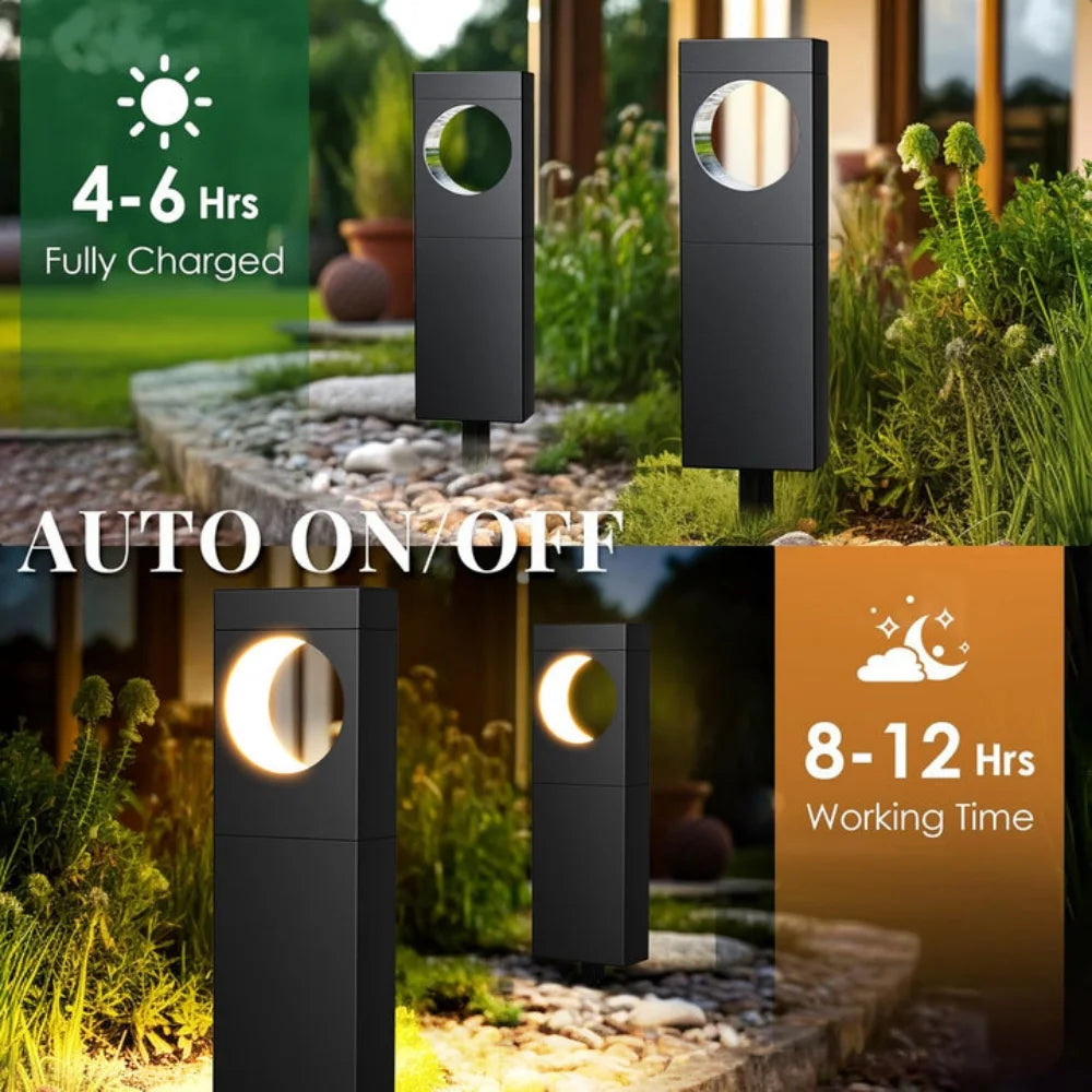 KPSTEK Solar LED Lights Outdoor Pathway Garden Patio Pack