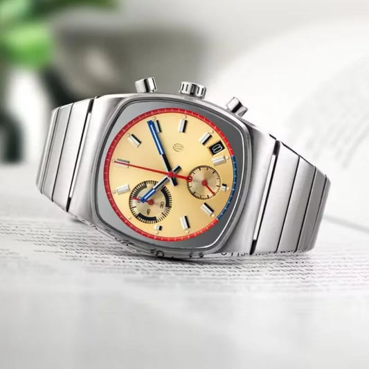 NasiR Mens Stainless Steel Automatic Luxury Brand Watch