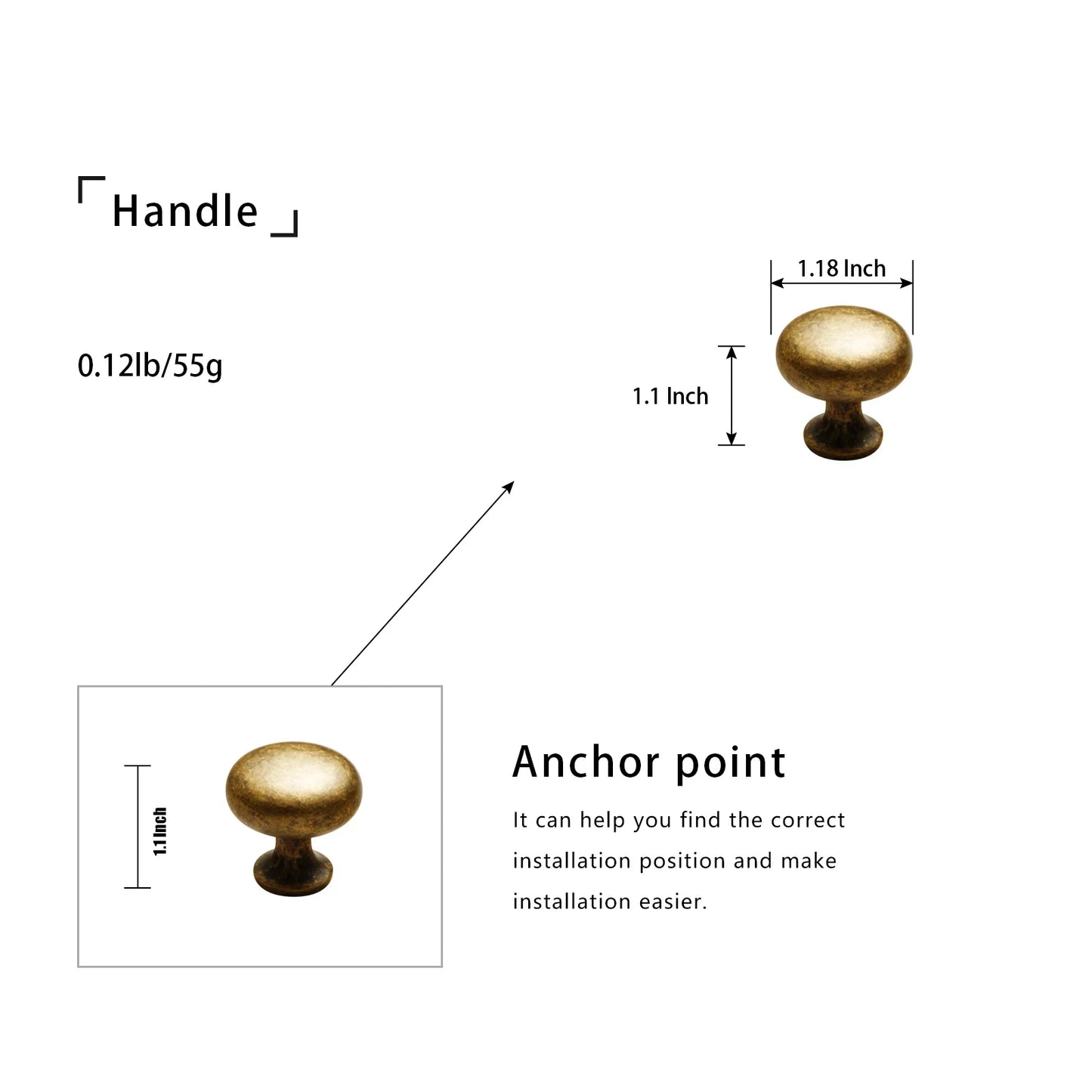 TONA Cabinet Handle and Knob Set for Furniture Hardware