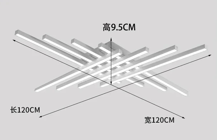 Nordic Minimalist LED Ceiling Lamp Strip Light For Living Room