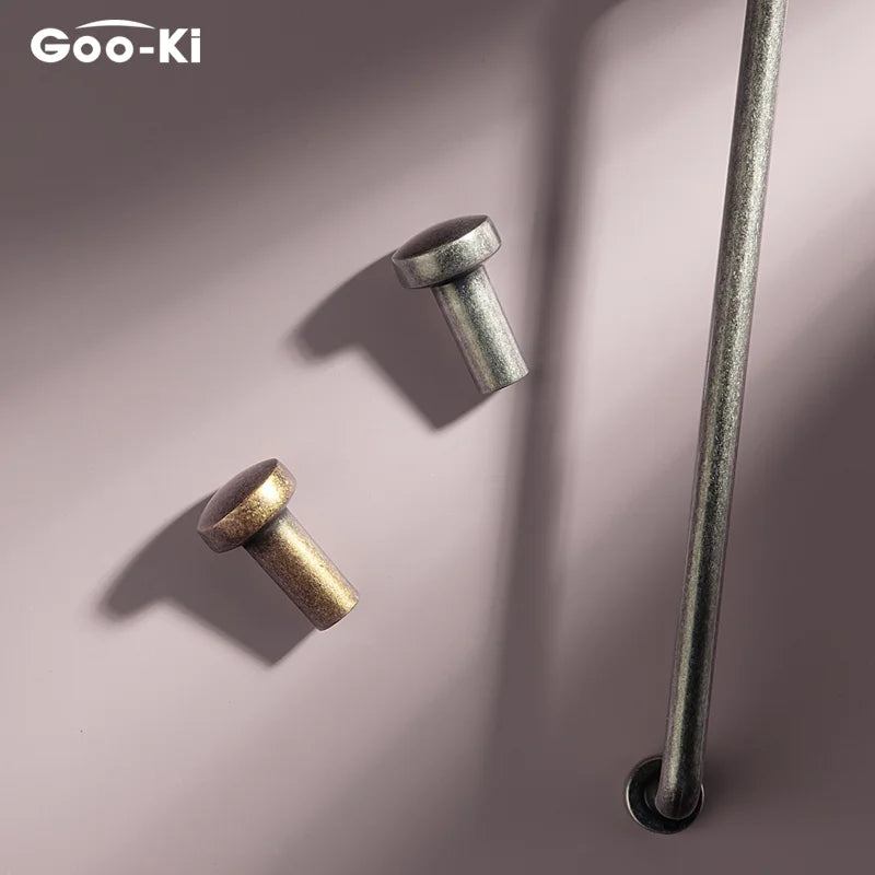 Goo-Ki Modern Zinc-Alloy Satin-Finish Cabinet Pulls Drawer Knobs FurnitureHardware