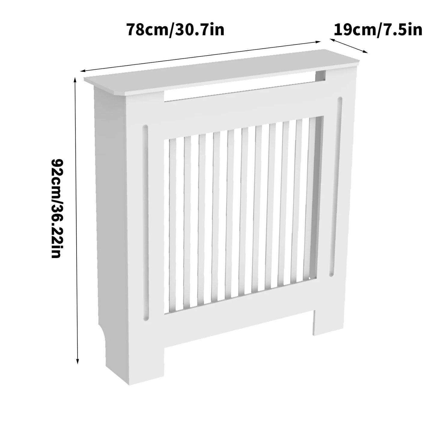 Wisfor Radiator Cover Wall Cabinet MDF Modern Wood Grill Cover