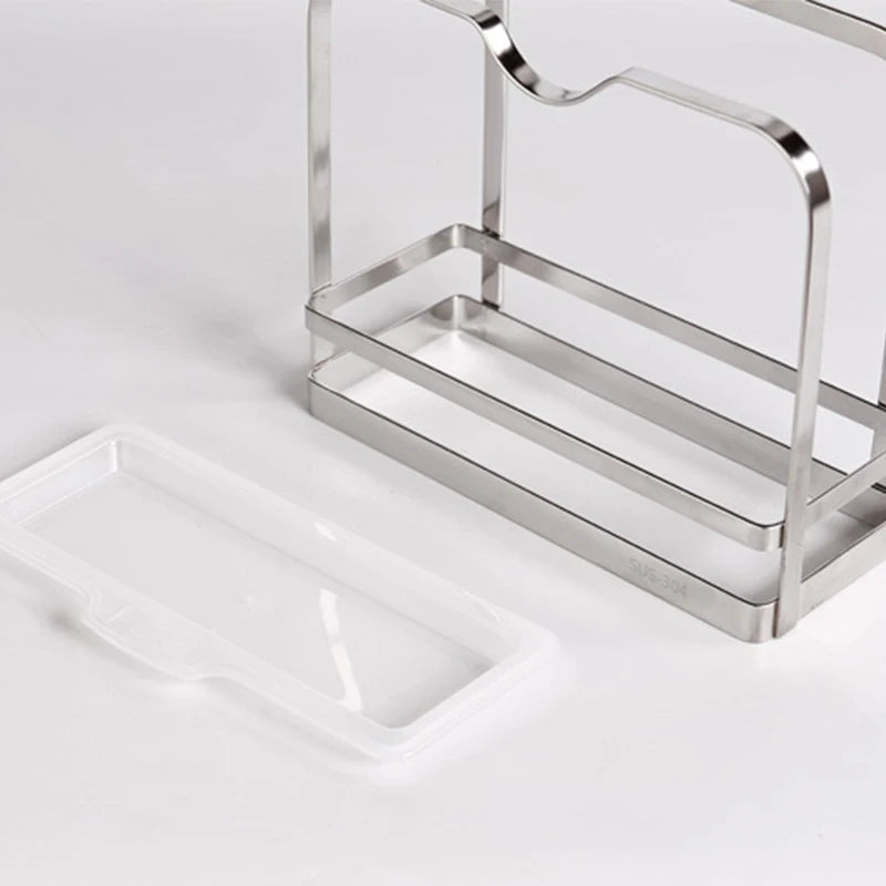 Cutting Board Rack Chopping Board Organizer Stand Holder Kitchen Countertop Pots Pan Lids Rack Organizer 304 stainless steel