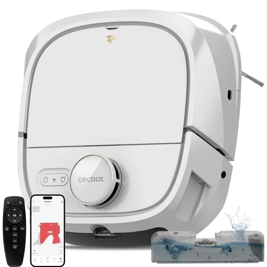Robot Vacuum and Mop M1 Pro LiDAR Robotic Vacuums Cleaner for Home with Pet Hair, Carpet, Hardwood Floors, Auto Smart Mopping, S
