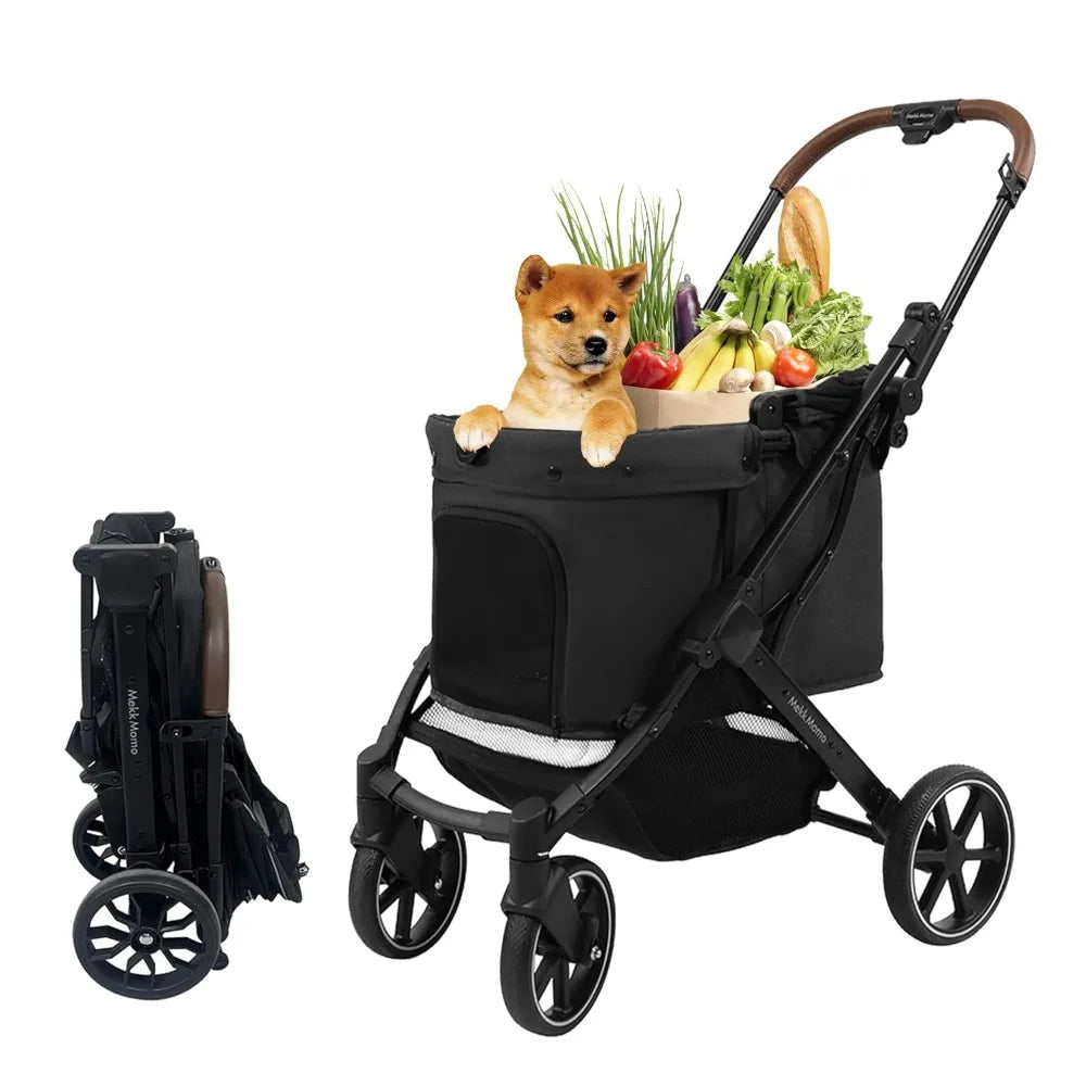 TIFICY Dog Stroller for Small and Medium Dogs with Suspension