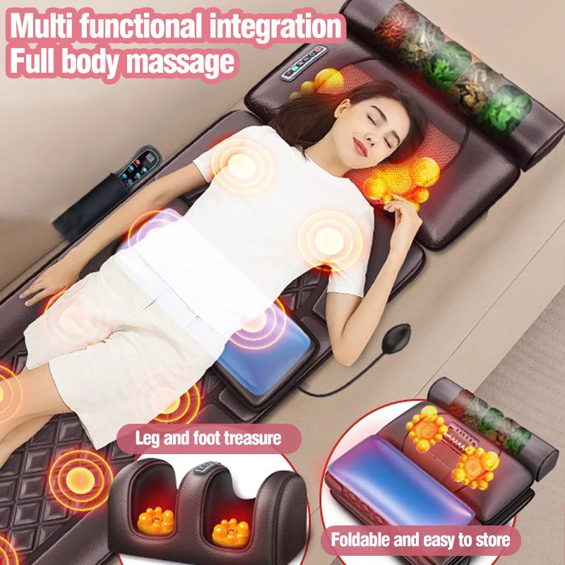 ELAISKY Leg And Foot Massage Mattress With 10 Motors