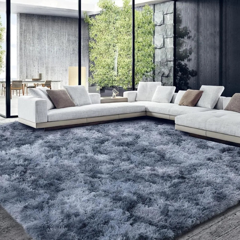 Ultra Plush Shaggy Area Rug Faux Fur Non-Skid for Living Rooms and Bedrooms Soft Microfiber