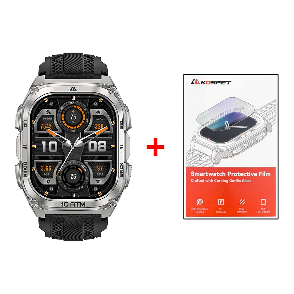 KOSPET Tank M4 Smartwatch GPS 6 Satellite Maps Offline 10ATM