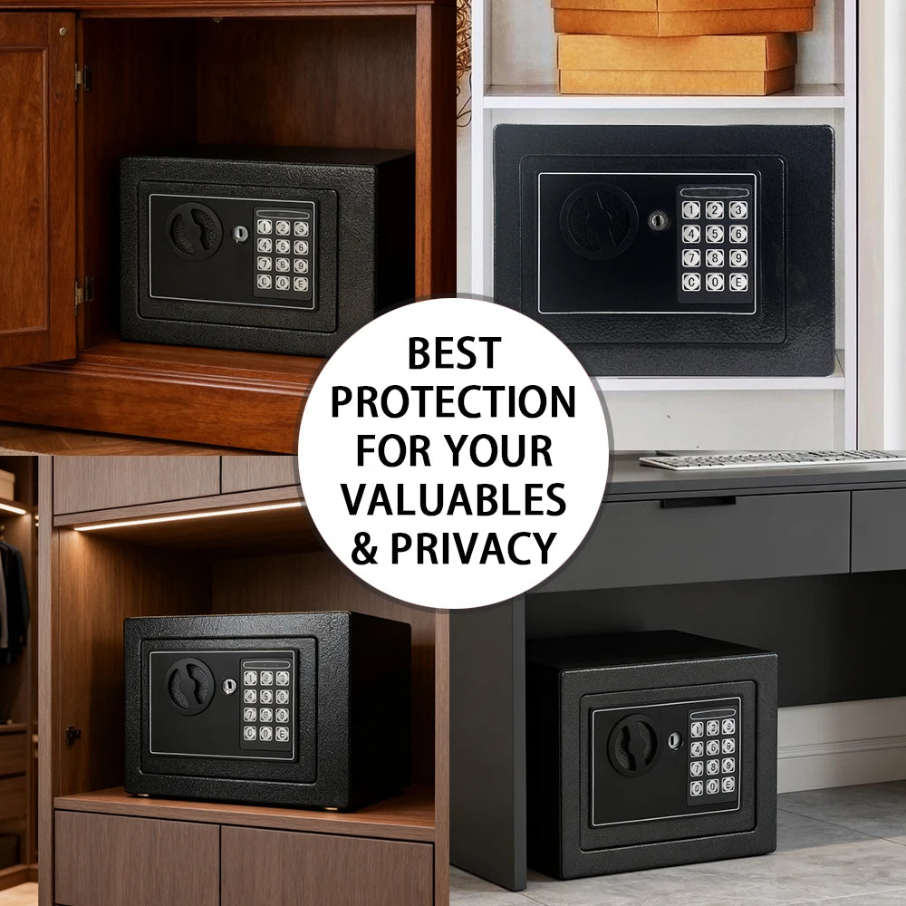 Fireproof Safe With Digital Keypad Sensor Light Adjustable Shelf