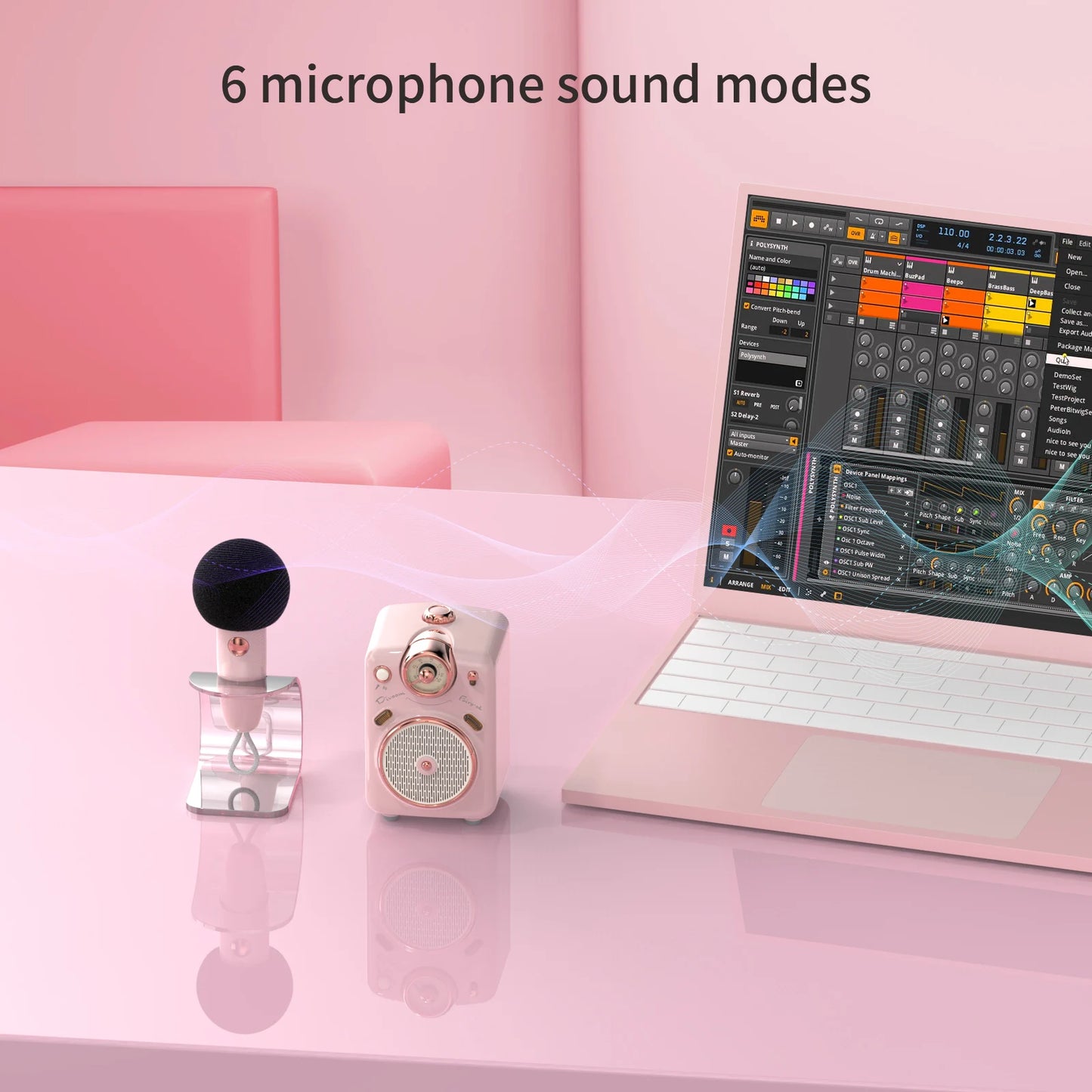 Divoom Fairy-OK Retro Mini Bluetooth Karaoke Speaker With Microphone