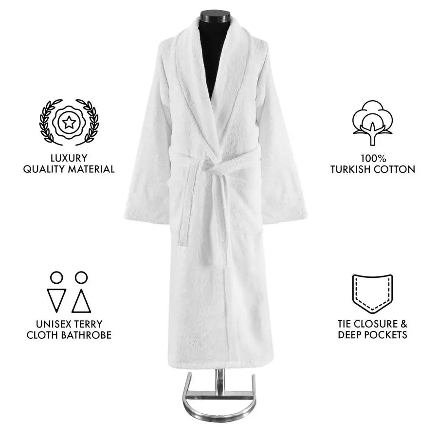 Luxurious Turkish Cotton TerryCloth BathRobe Unisex Premium GSM Attractive Comfort