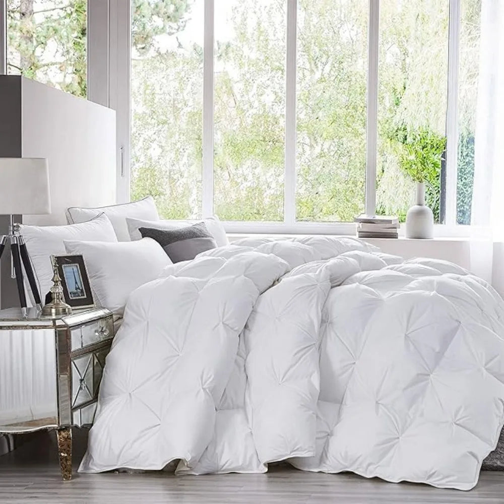 Luxurious Siberian Goose Down Duvet Insert All Season Comforter With 1200 Thread Count Egyptian Cotton