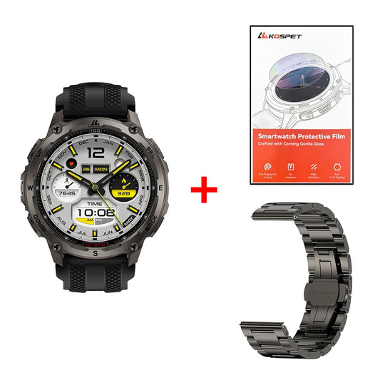 KOSPET Tank T4 Smartwatch for Men GPS Outdoor Activity Tracker