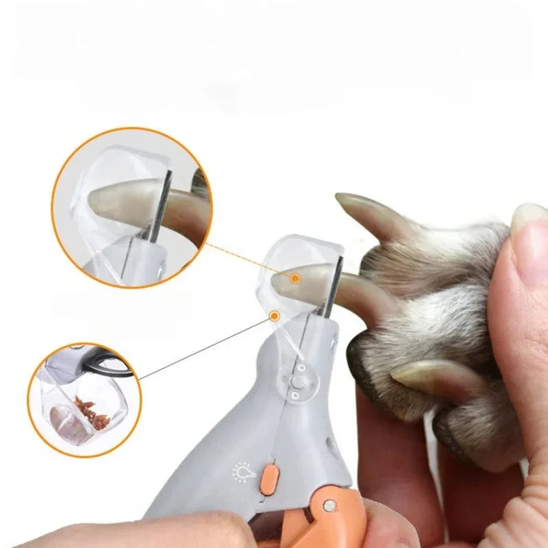 Pet Nail Clippers For Cats And Dogs With LED Light