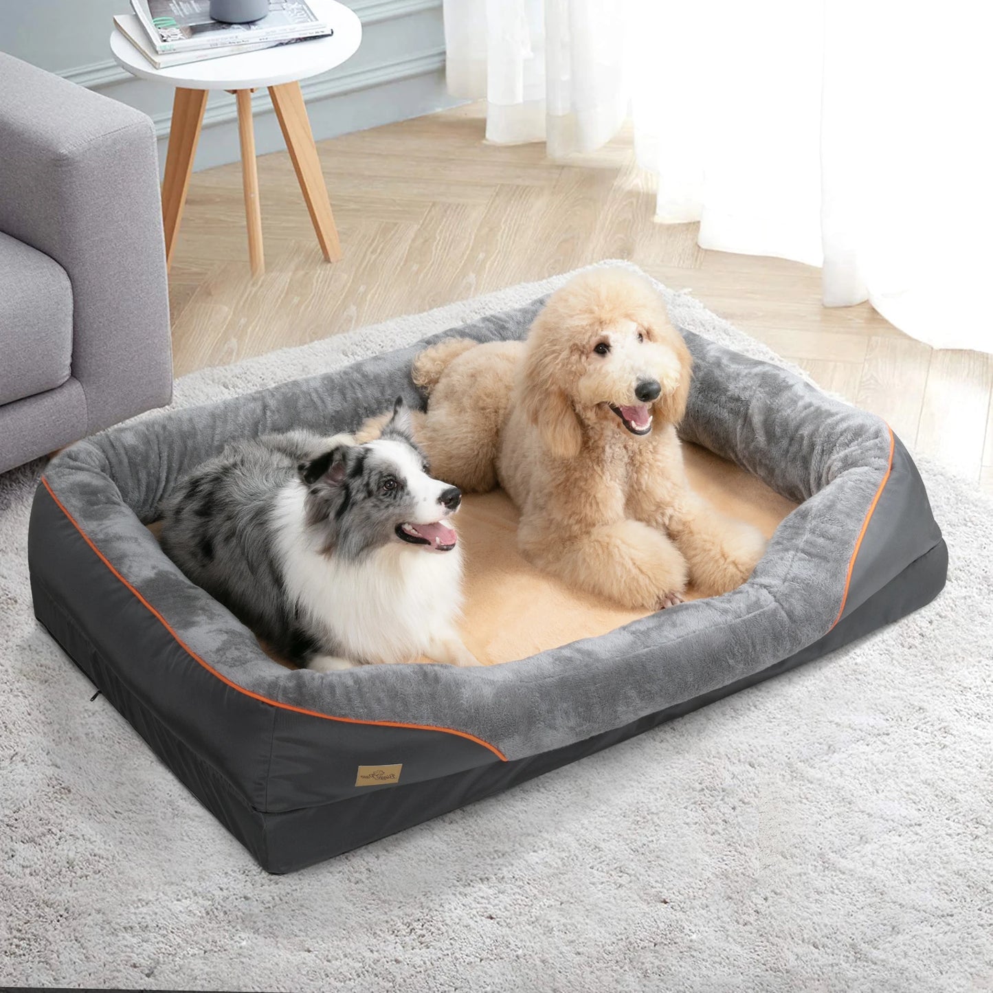 BINGOPAW Dog Bed With Removable Washable Cover