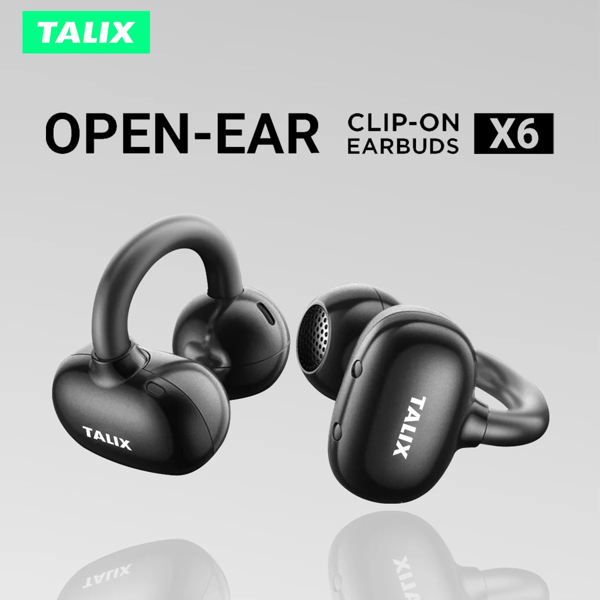TALIX X6 Wireless Open Ear Earbuds With Smart Touch Control
