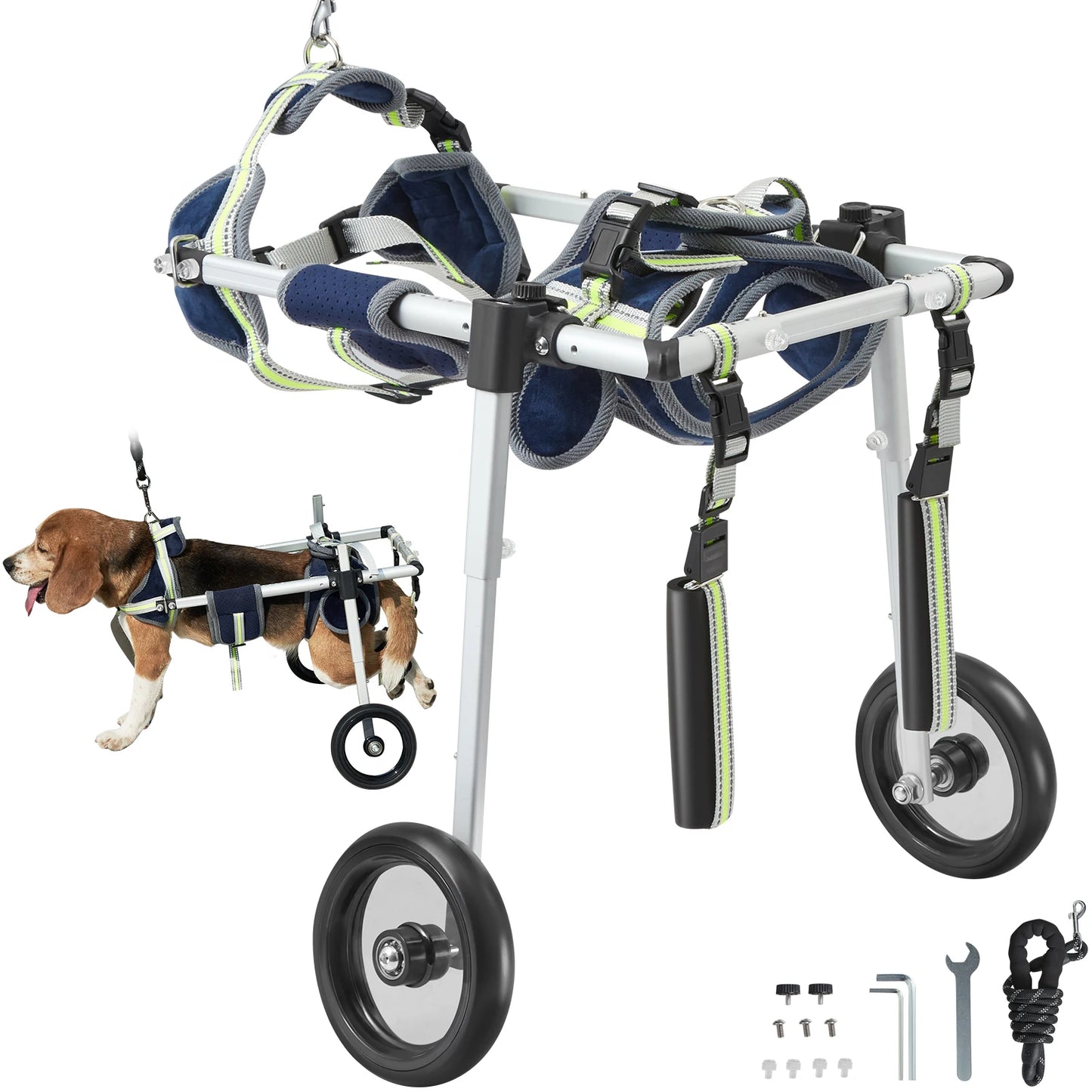 SucceBuy 2 Wheel Dog Wheelchair For Disabled Hind Limbs