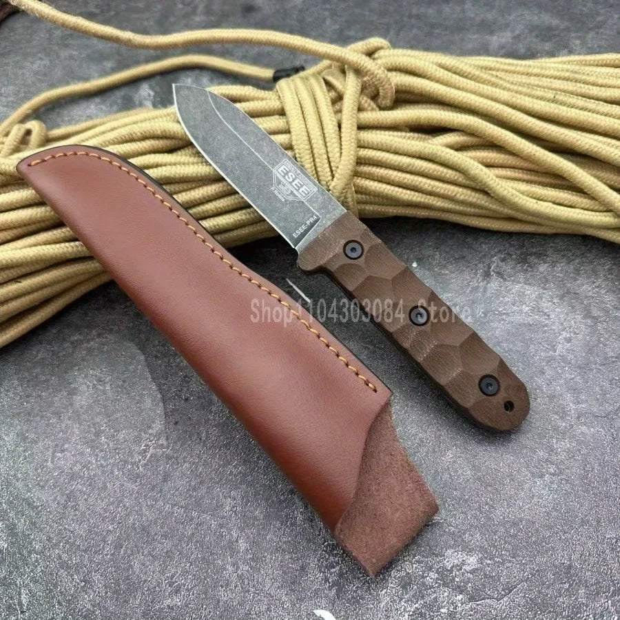 Bestseller  PR4 Straight Blade Knife D2 Blade Integrated Blade Multi-Purpose Kitchen Utility Knife Camping Fishing Knife