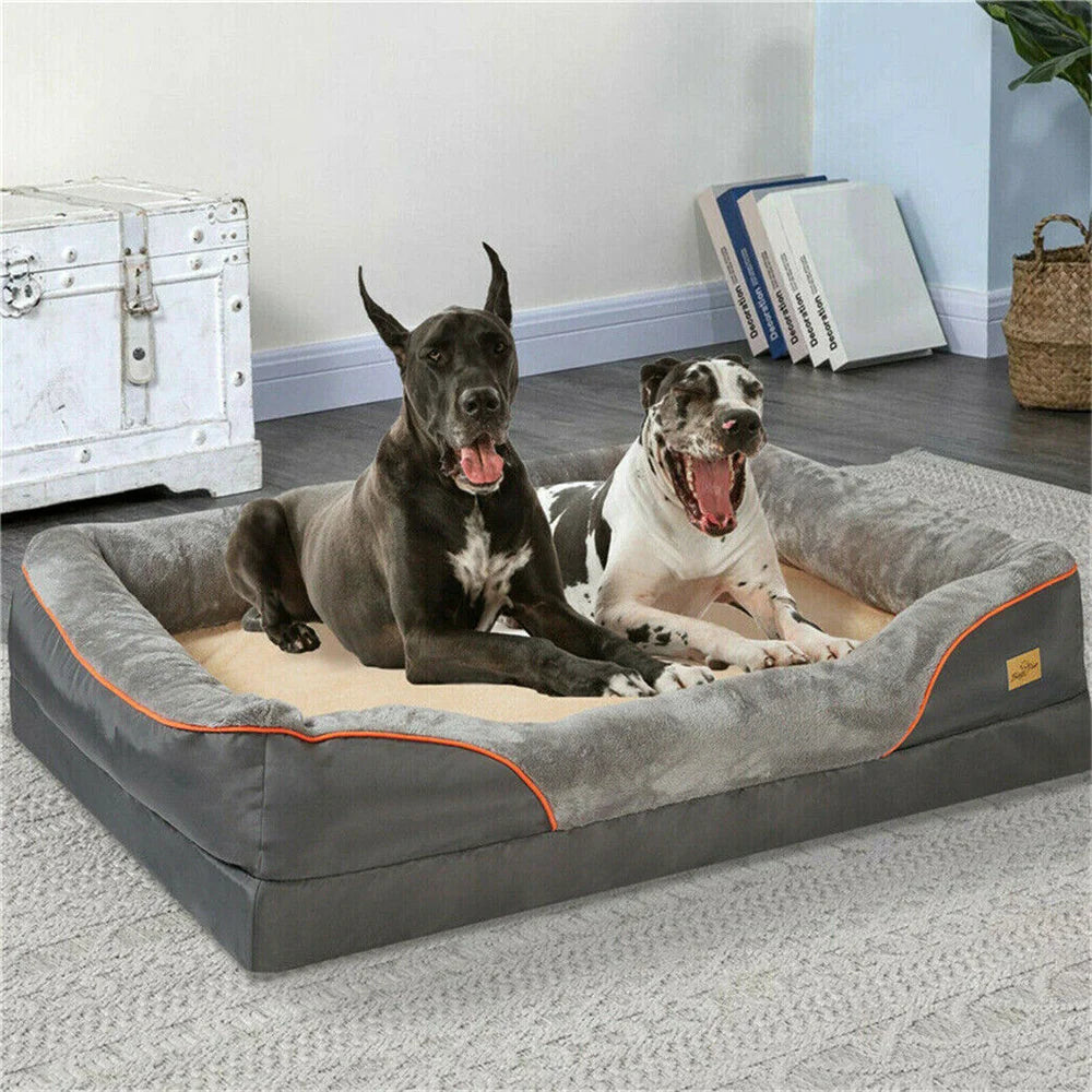 BORWARTCN Orthopedic Memory Foam Dog Bed Sofa Waterproof Removable Cover