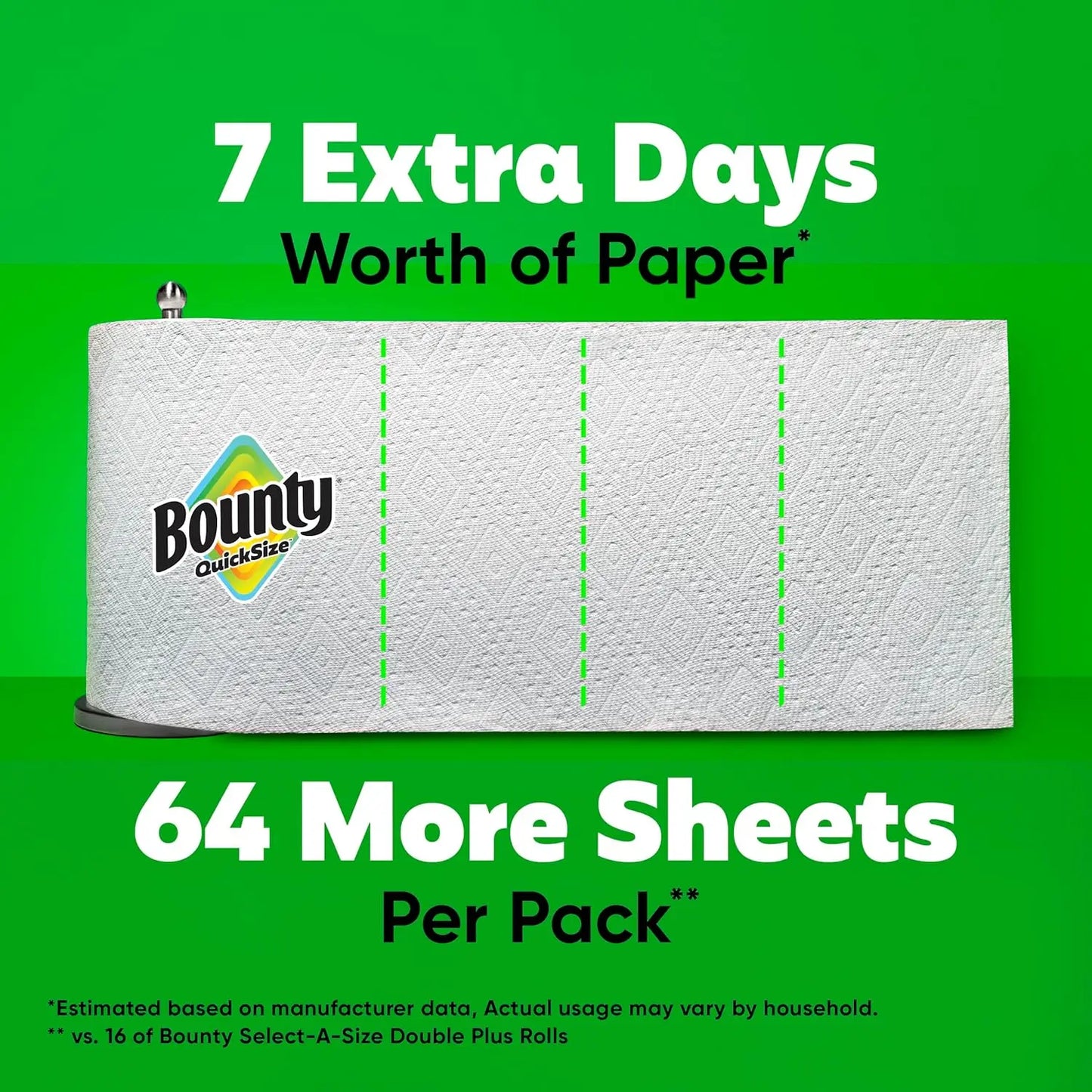 Bounty Quick Paper Towels Family Rolls