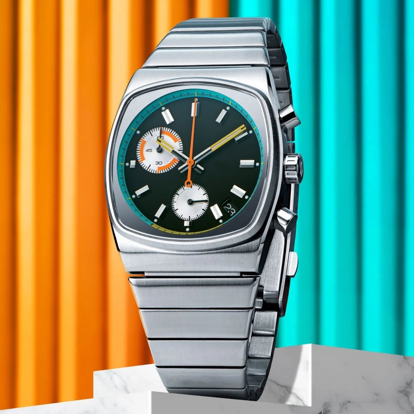 NasiR Mens Stainless Steel Automatic Luxury Brand Watch