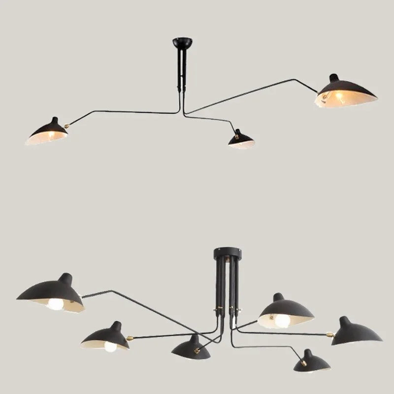 Mouille Nordic Spider Ceiling Lamp LED Iron For Home Decor Modern Living Room Ideas
